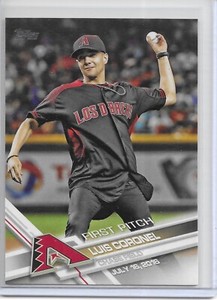 2017 Topps Baseball Luis Coronel First Pitch Insert Card # FP-13 Diamondbacks