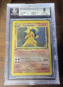 Pokemon Neo Genesis 1st Edition Typhlosion 17/111 BGS 8 - Picture 1 of 2