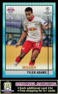 2020-21 Merlin Chrome UEFA Champions League Aqua Prism #27 Tyler Adams - Bild 1 von 2