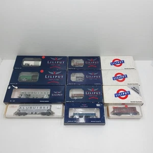 Ho Liliput lot de 12 wagons de marchandises - Imagen 1 de 15