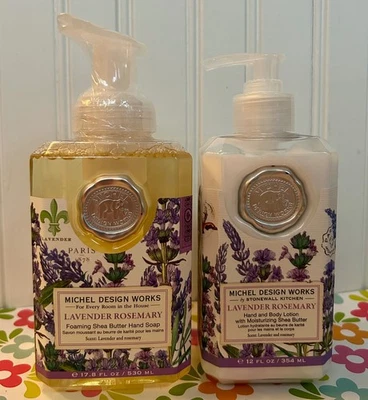 MICHEL DESIGN WORKS LAVENDER Rosemary 乳液 (12 盎司) & FOAMING 手皂 (17.8 盎司) — 第 1/2 张图片
