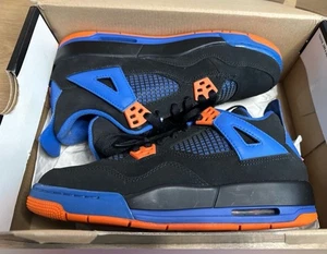 Air Jordan 4 Retro Cavs 308497-026 OG Black Orange Blue Knicks 5Y Women’s 7 - Picture 1 of 6