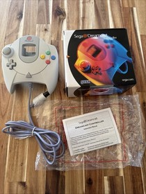 Vintage OEM Sega Dreamcast Controller White with Box and Instructions