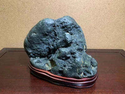 Piedra de visualización natural japonesa SUISEKI 7 pulgadas de ancho BONSAI roca de jagure Foto 1 de 4