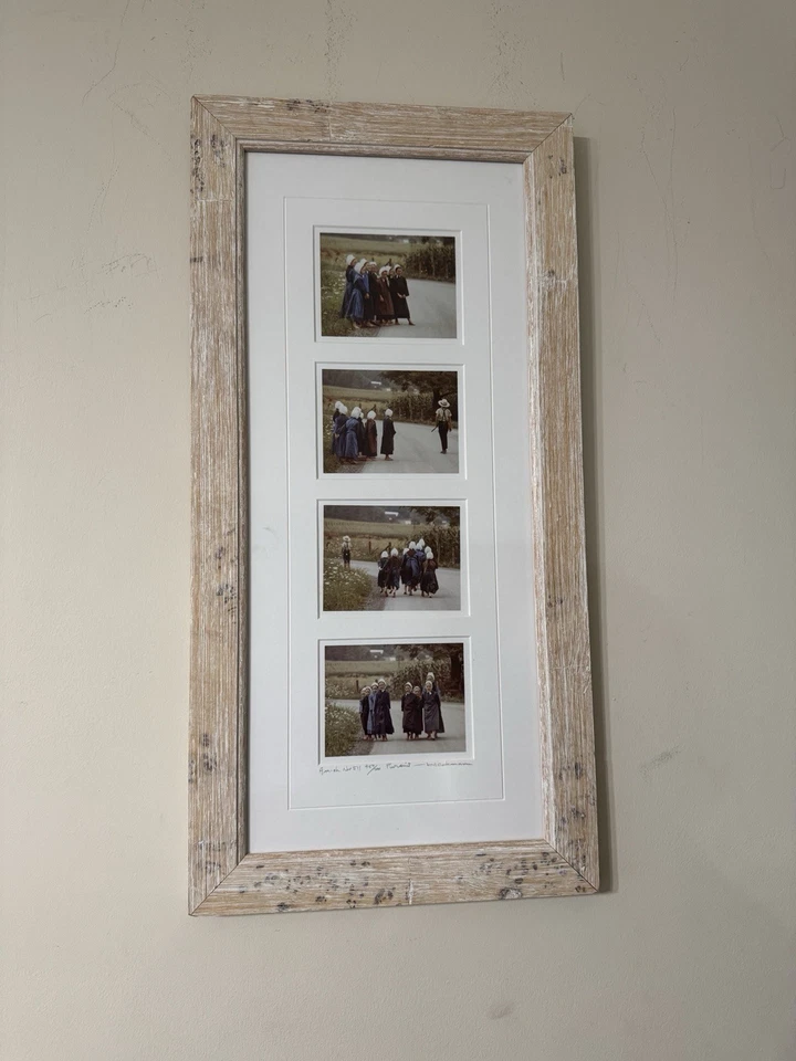 Bill Coleman Amish No. de colección "Fotografías de niños Amish 511 458/700 enmarcadas 13x27""" Foto 1 de 4