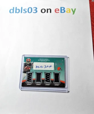 2010 Montario HARDESTY (Browns) Topps Prime #095/499 Patch AUTO NFL Card #PL5-MH - Image 1 of 2