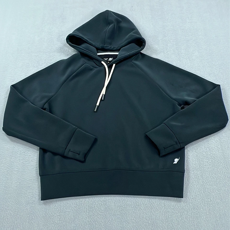 Fundamental Coast Hoodie Womens Extra Small Navy Blue Modal Blend Thumbholes - Image 1 of 4