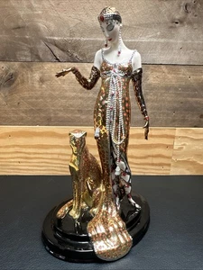 Figura Franklin Mint House of Erte Art Deco Ocelote Edición Limitada *LEER* - Imagen 1 de 11