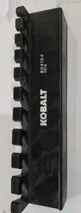 Kobalt Magnetic Hanging Wrench Organizer 10 Slot Wrench Holder Model #804154 Blk - Picture 1 of 11