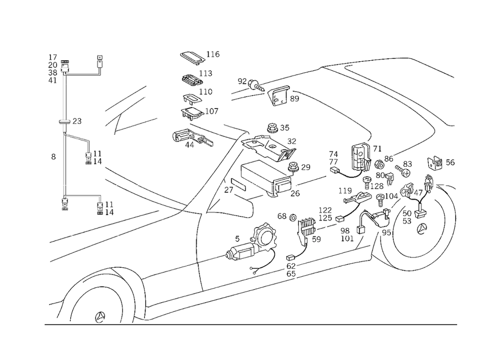 Motor eléctrico original Mercedes-Benz 129-820-75-42 Foto 1 de 1