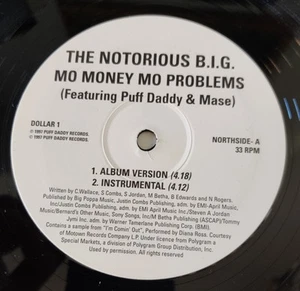 THE NOTORIOUS B.I.G. – 1997 - "MO MONEY MO PROBLEMS" - 12" PROMO SINGLE - *EX* - Picture 1 of 3