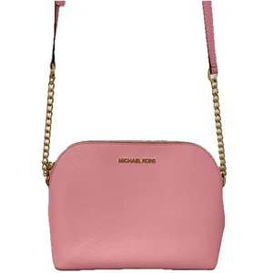Bolso Bandolera Michael Kors Cindy Cuero Saffiano Herrajes Dorados 9" x 7" x 3.5" - Imagen 1 de 9