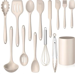 Lianyu 14-teiliges Küchenutensilien-Set mit 13,07 x 4,65 x 4,61 Zoll, Khaki  - Bild 1 von 7
