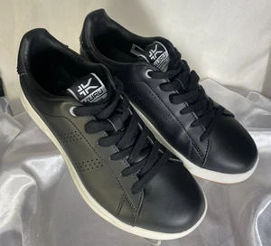 Kuru Cloud Roam Schnürschuhe Leder Court Damen Sneaker 7,5 M schwarz Komfort - Neu - Bild 1 von 14