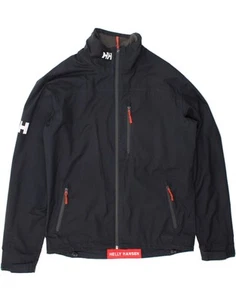 HELLY HANSEN Mens Graphic Rain Jacket UK 40 Large Navy Blue Polyester CL10 - Imagen 1 de 4