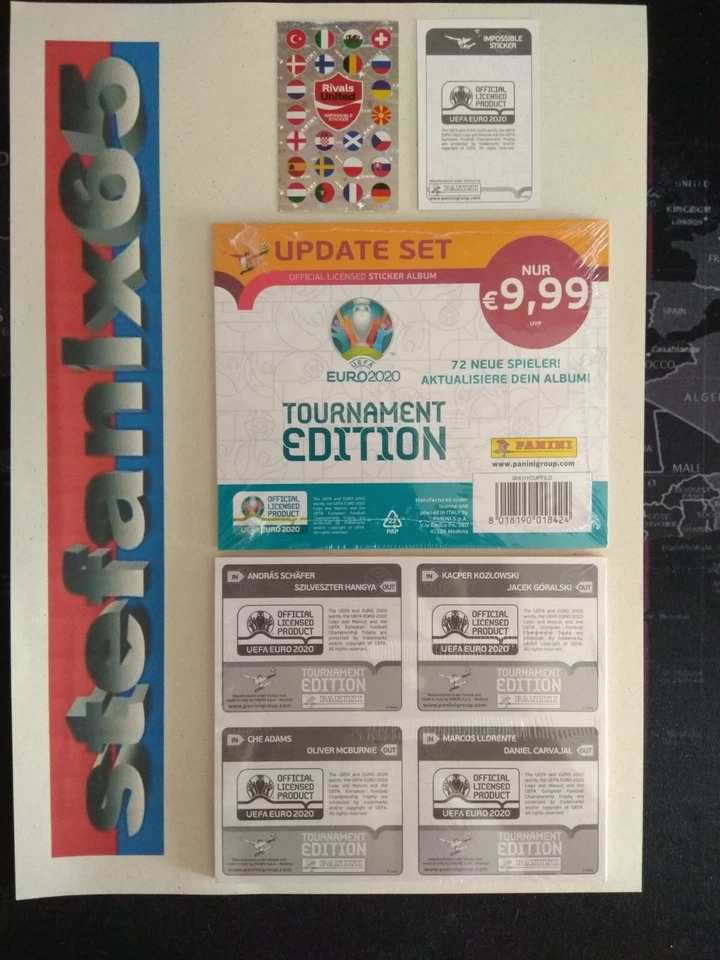 Panini EM UEFA Torneo Edizione - Update Set 72 Update stickers