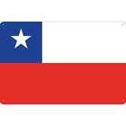 Blechschild Wandschild 18x12 cm Chile Fahne Flagge Geschenk Deko