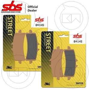 FRONT BRAKE PADS SBS 841HS SINTER SET x4 DUCATI 848 EVO 848 2010-2013 - Picture 1 of 2
