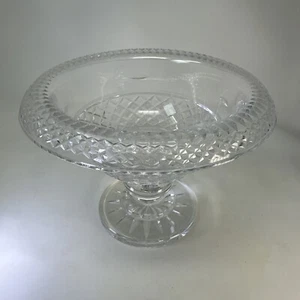 VINTAGE WATERFORD CRYSTAL PERIOD PIECE ROLLOVER TURNOVER 10" BOWL - Picture 1 of 9