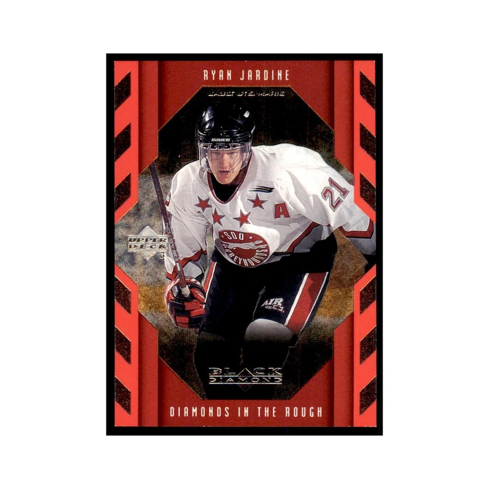 1999 Upper Deck Black Diamond Ryan Jardine Hockey Cards #107 - Image 1 of 3