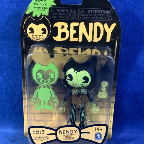 New - BENDY SERIES 3 - DARK REVIVAL - INK MACHINE 5" Action Figure GLOW-IN-DARK Cover