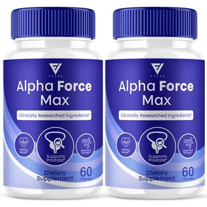 (2 Pack) Alpha Force Max Supplement, Alpha Force Max Strength (120 Capsules) - Picture 1 of 6
