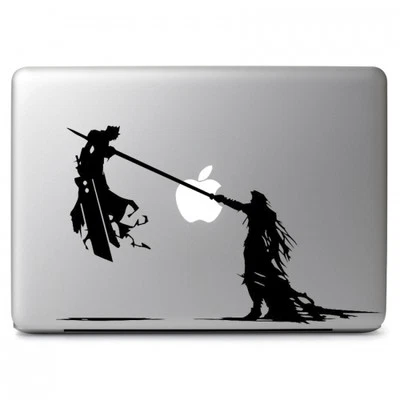 Cloud and Sephiroth Final Fantasy VII for Macbook Air/Pro Laptop Vinyl Decal - Image 1 of 4