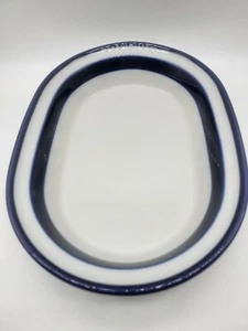 Vintage Noritake Primastone Ceramic FJORD Oval Dish B951 Japan White With... - Picture 1 of 4