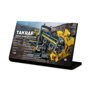 Display Plaque stand for LEGO 42055 Bucket Wheel Excavator technic, MP94 - Picture 1 of 3