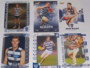 Tarjetas Select & Teamcoach Geelong Mark Blicavs x6 inc Silvers, B&F, EP, 2017 comunes - Imagen 1 de 1