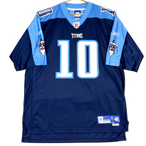 Tennessee Titans Vince Young #10 Reebok Jersey Size XL Blue Nfl