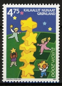 Grönland 2000, Europa CEPT Satz postfrisch, Mi 355 - Bild 1 von 1