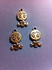 Baby Boy Charm/It's a Boy Silver Charm Pendant/Baby Shower Party Supplies - Picture 1 of 3