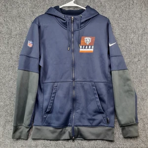 Nike Chicago Bears NFL Cremallera Completa Sudadera con Capucha Para Hombres S Dri-Fit Azul Marino Gris Chaqueta Logo - Imagen 1 de 19