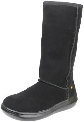 Botas Rocket Dog Sugardaddy pretas femininas camurça panturrilha alta - Imagem 1 de 4