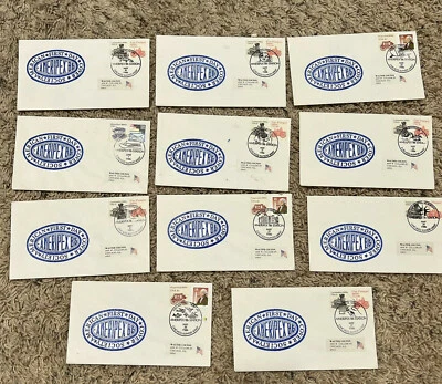 1986 INVESTOR LOT OF 11 CHICAGO AMERIPEX FDC US COVERS - Image 1 of 4