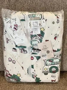 Pottery Barn Teen Flannel Hello Kitty 2pc Pajama Set Youth Size Large, Christmas - Picture 1 of 2
