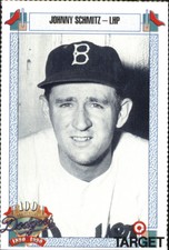 1990 Dodgers Target Baseball Card #709 Johnny Schmitz 