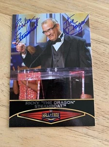 Ricky The Dragon Steamboat Signed WWF WWE NWA WCW 2015 Topps Wrestling Card #24 - Picture 1 of 2
