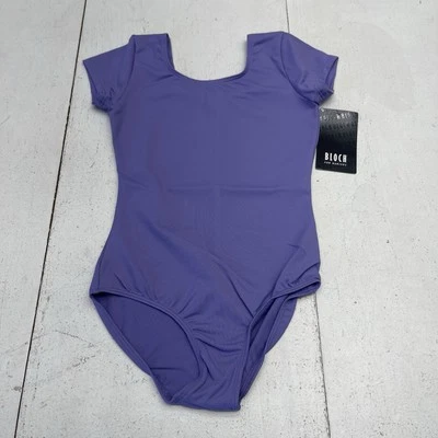 Bloch Dujour Cap Sleeve Purple Ballet Dance Leotard Youth Girls Size 6x-7 New - Image 1 of 4
