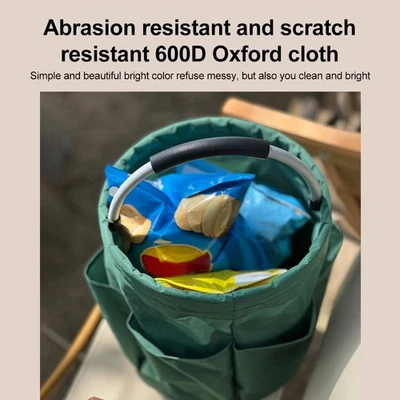 Garden Tote Bag With 6 Pockets Heavy Duty 600D Oxford Cloth Garden Tool Or 6 FI - Image 1 of 4