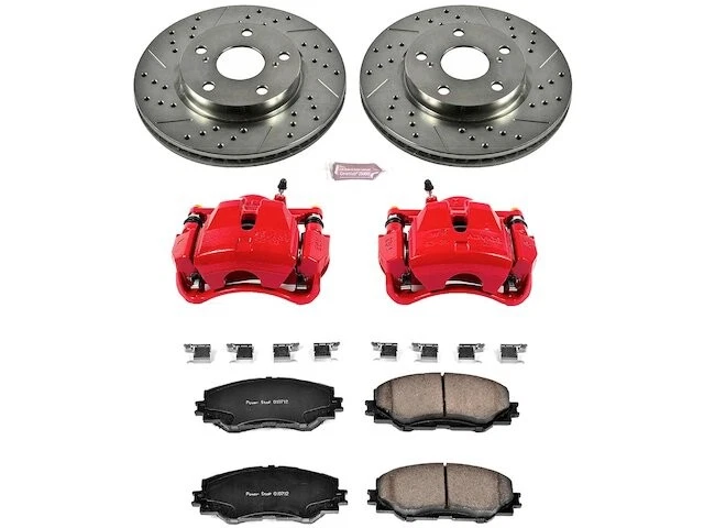 Kit de pastillas de freno delanteras y rotor para 06-18 Toyota RAV4 2,4 L 4 cilindros 2,5 L GAS CN63G6 Foto 1 de 1
