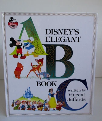 Disney's Elegant ABC Vintage Hard Cover Book Mickey Mouse Winnie the Pooh Bambi - Image 1 of 4