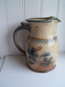 VINTAGE 8" HIGH SCIPIO POTTERY HANNIBAL, MO. PITCHER - Picture 1 of 12