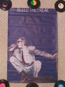 RARE Alice in Chains Poster Band Bleed The Freak Canvas 16" X 24" Blue White - Picture 1 of 3