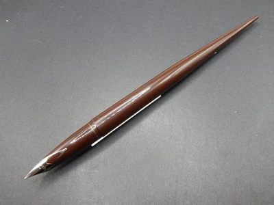 Pluma Estilográfica Sheaffer Marrón Cónica Escritorio - Relleno de Cartucho - Plumín Fino Foto 1 de 4