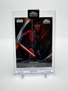 Darth Maul 2024 Topps Star Wars Chrome Black Animated SP Orange /25 - Picture 1 of 2
