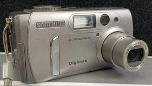 Samsung Digimax 420 Digital Camera (12x zoom) 4.0 MP Tested Works ✅ - Picture 1 of 9