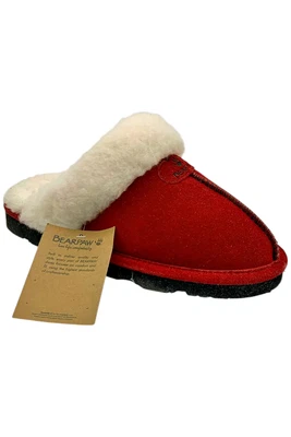 Zapatilla retro de gamuza Loki roja de Santa BEARPAW para mujer Foto 1 de 3
