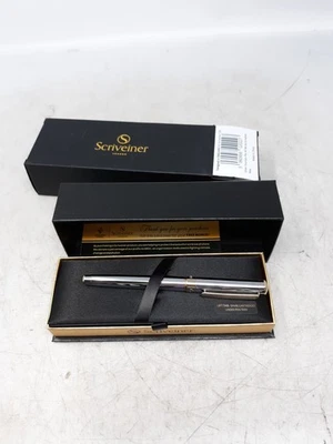 Scriveiner Silver Fountain Pen M Nib - Designed in England - Image 1 of 4